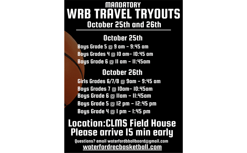 Mandatory Travel Tryout Info!