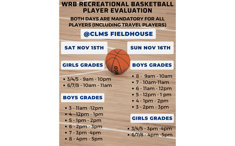 Mandatory Rec Eval Info!